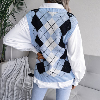 Casual Loose Sleeveless Sweater For Women