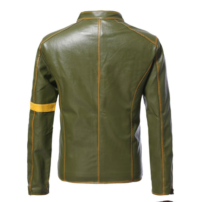 Men's Casual Motorcycle Leather Jacket