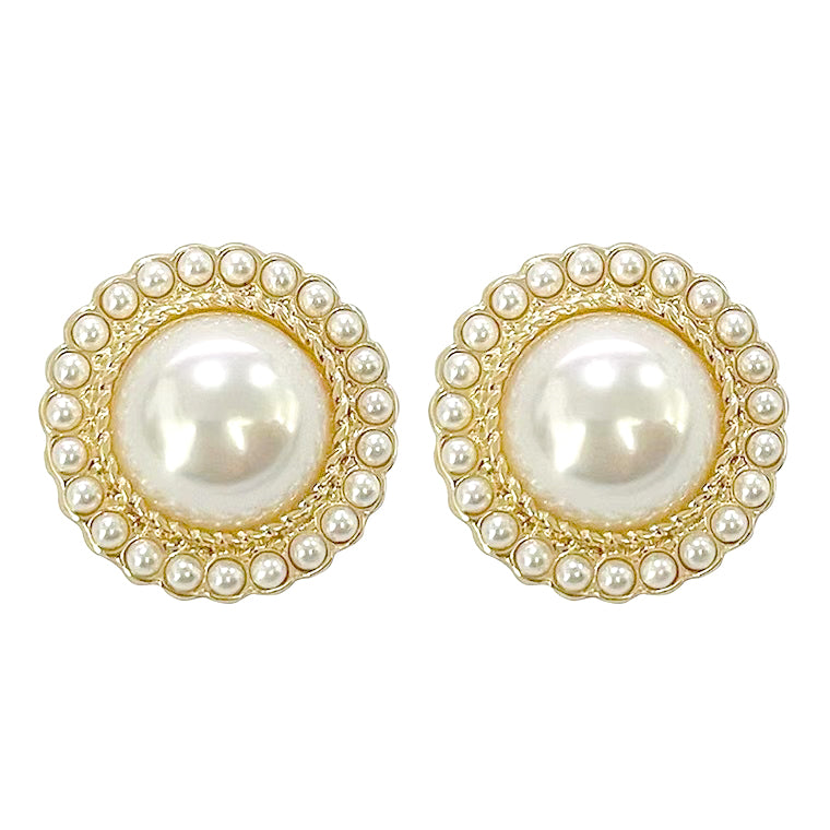 Big Pearl Earrings | Ear Clips