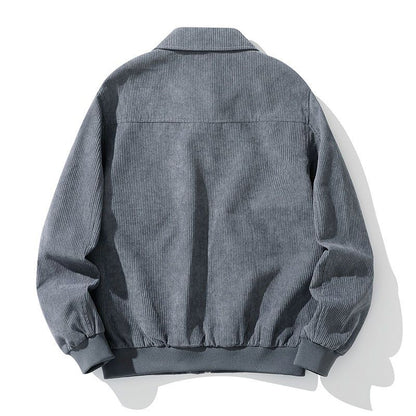 Men's Corduroy Cardigan Pocket Casual Jacket