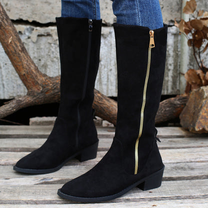 Plush Casual Tall Boots For Women