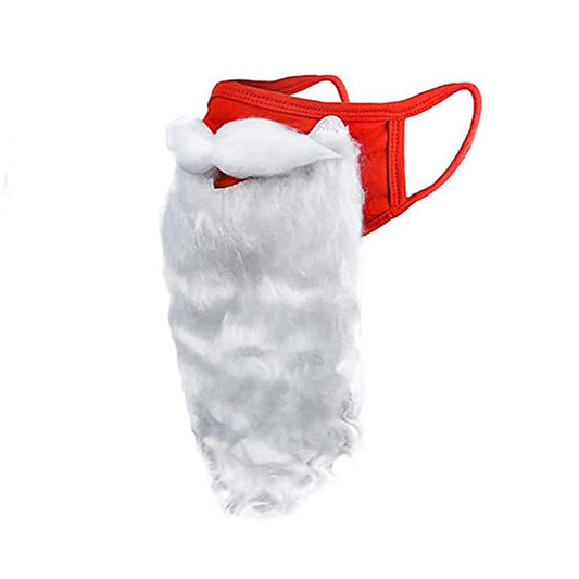 Christmas Decoration Funny White Santa Beard Mask