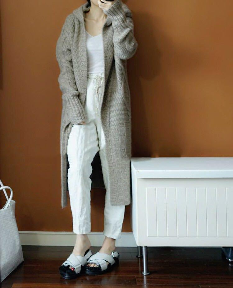 Women's Casual Hooded Long Sweater Coat