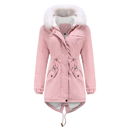 Women's Cotton Coat Fur Collar Loose Winter Jacket