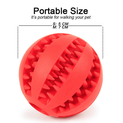 Dog Rubber Ball Pet Chewing Molar Snack Toy