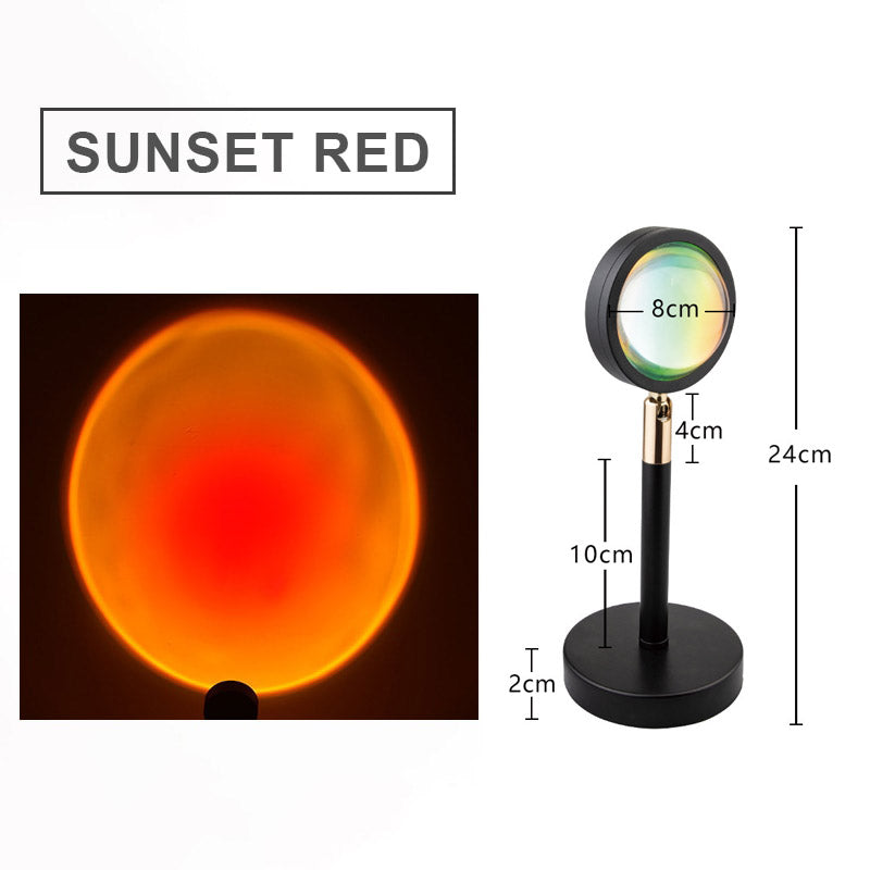 Sunset Lamp Background Projector Light  Atmosphere Led Night Light