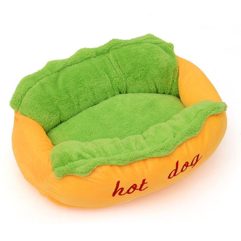 Removable And washable Fashion "Hot Dog" Pet Bed