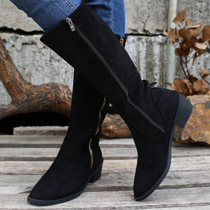 Plush Casual Tall Boots For Women