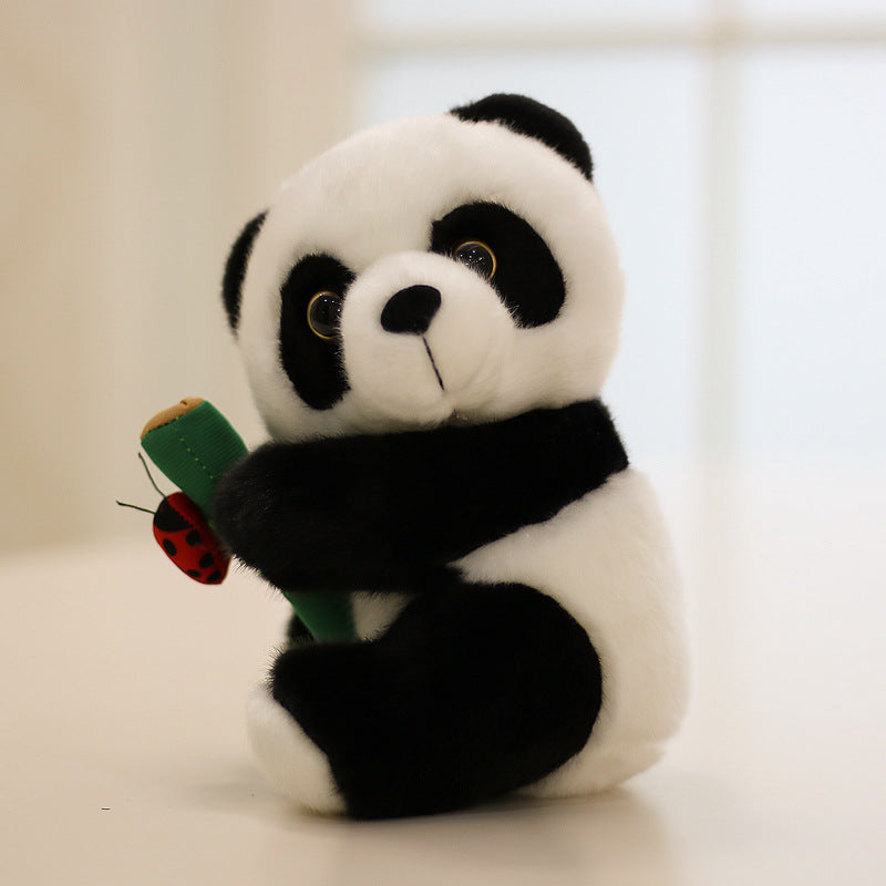 Cute Panda Bamboo Doll Gift Doll