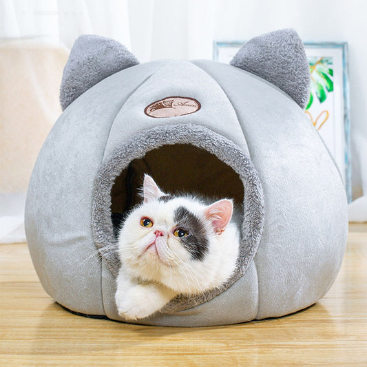 Soft And Comfortable Warm Cat-shaped Pet Bed