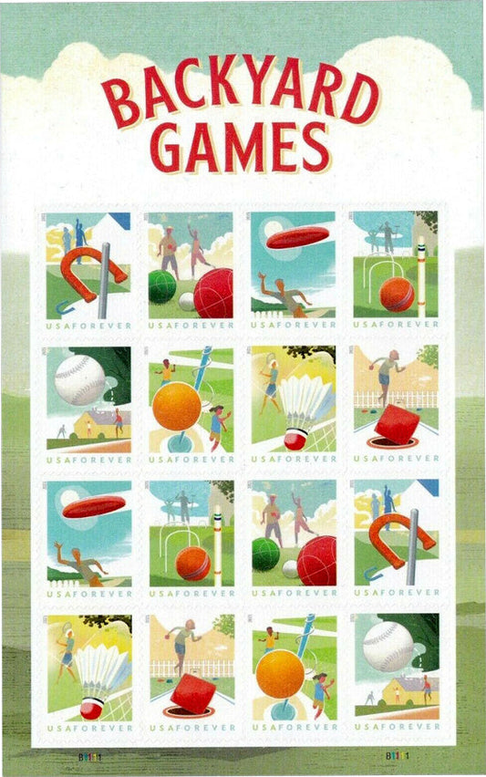 (2021) USPS Backyard Games Forever Stamps