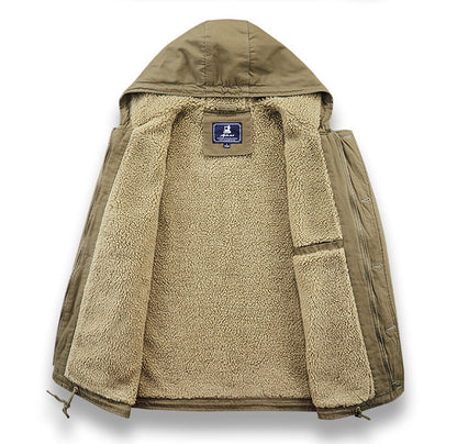 Men's Hooded Casual Fleece Jacket