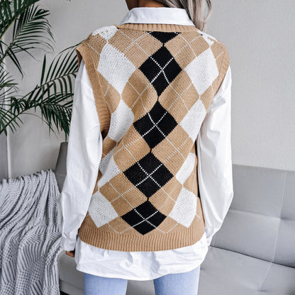 Casual Loose Sleeveless Sweater For Women