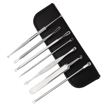 7 Pcs Blackhead Removal Kit Comedone Acne Extractor Tool