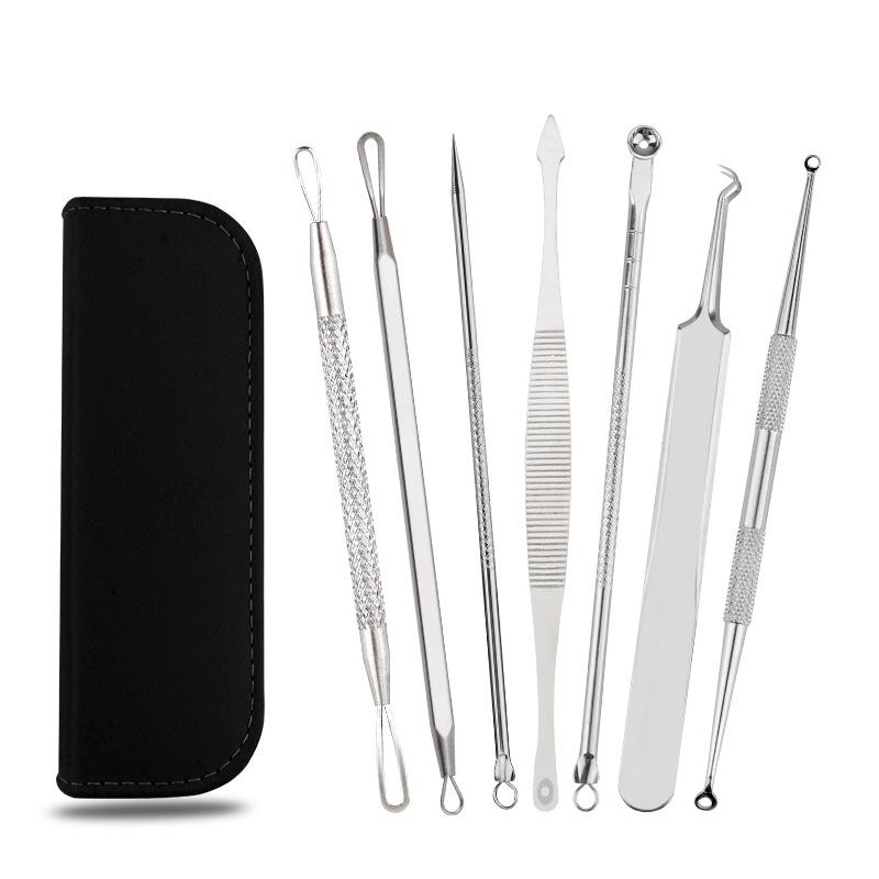 7 Pcs Blackhead Removal Kit Comedone Acne Extractor Tool