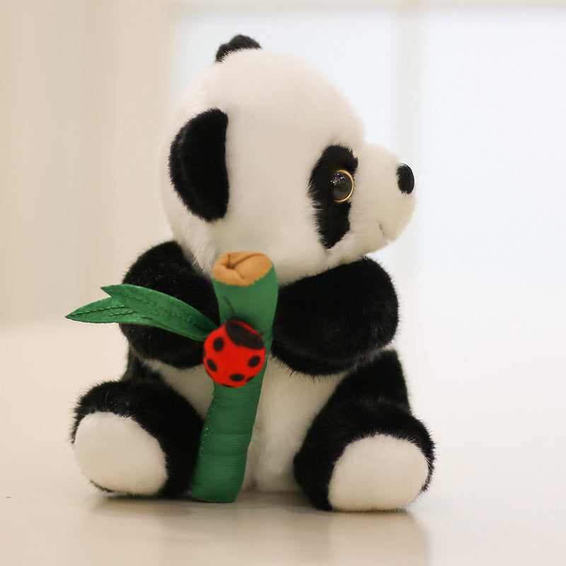 Cute Panda Bamboo Doll Gift Doll
