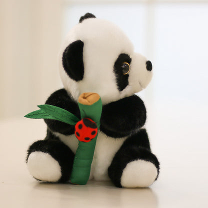 Cute Panda Bamboo Doll Gift Doll