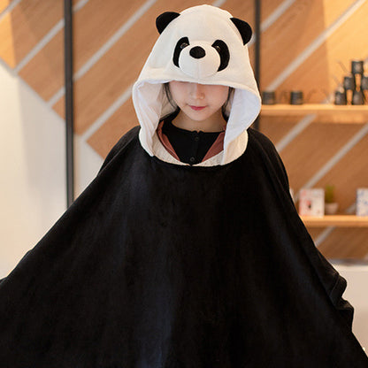 Flannel Home Warm Panda Shawl Quilt