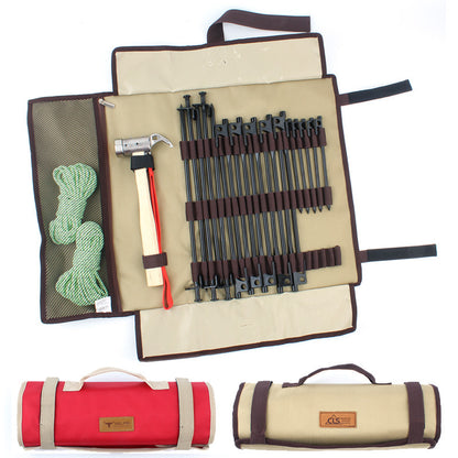 Outdoor Camping Ground Nail Hammer Portable Storage Bag