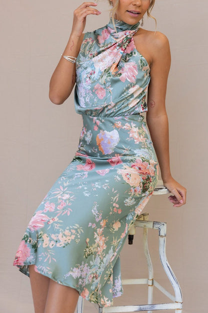 Sleeveless Floral Maxi Dress For Women