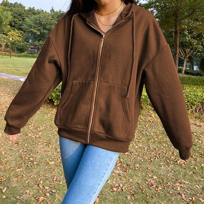Women's Outdoor Casual Hooded Cardigan Jacket