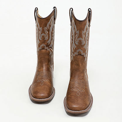 Women's Western Vintage Style Embroidered Boots