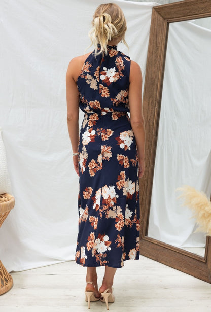 Sleeveless Floral Maxi Dress For Women