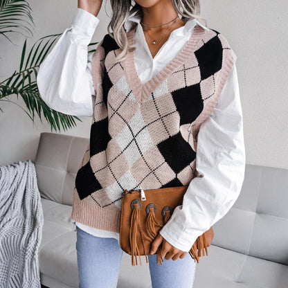 Casual Loose Sleeveless Sweater For Women