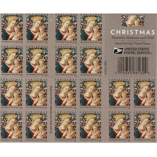 (2016) USPS Florentine Madonna and Child Forever Stamps