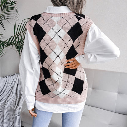 Casual Loose Sleeveless Sweater For Women