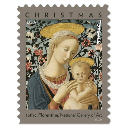 (2016) USPS Florentine Madonna and Child Forever Stamps