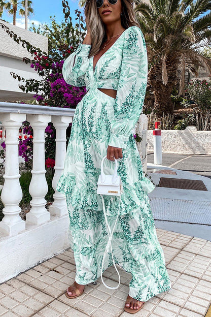 Women's Oceans of Love Cutout Maxi Dress