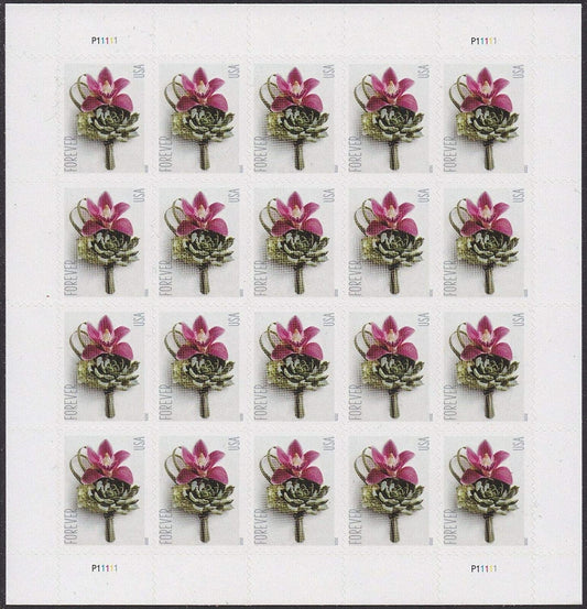 (2020) USPS Contemporary Boutonniere Forever Postage Stamps