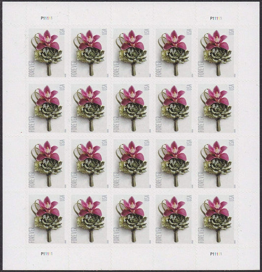(2020) USPS Contemporary Boutonniere Forever Postage Stamps