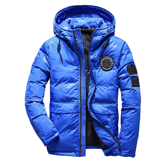 Men's Winter Hooded Outdoor Track Jacket