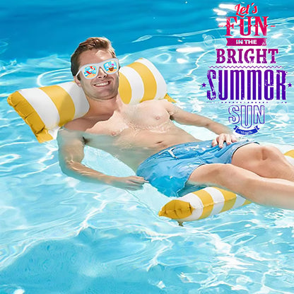 Foldable Inflatable Water Deck Chair Floating Bed