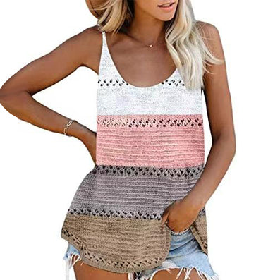 Knitted Beach Top With Camisole