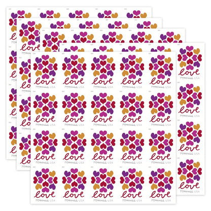 (2019) USPS Hearts Blossom Love Forever Stamps
