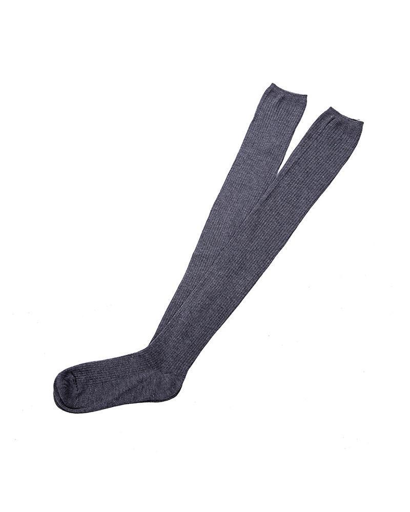 Women's Plain Over The Knee Socks Stockings