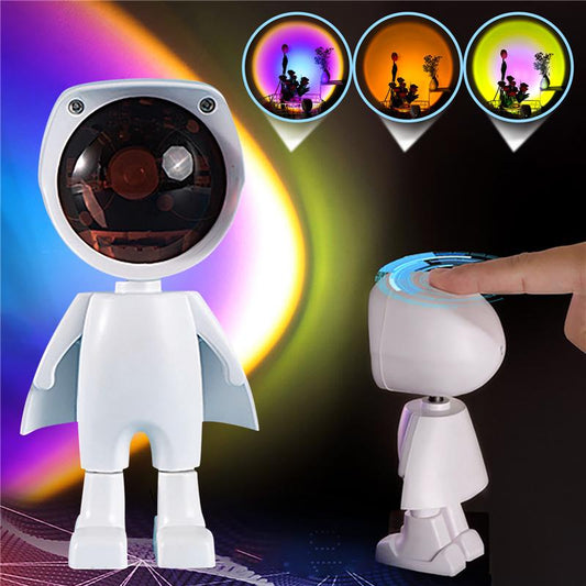 Night Light Sunset Projector Lamp Robot Atmosphere Lights