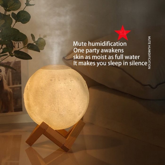 3D Three-dimensional Moon Lamp Humidifier Aroma Diffuser
