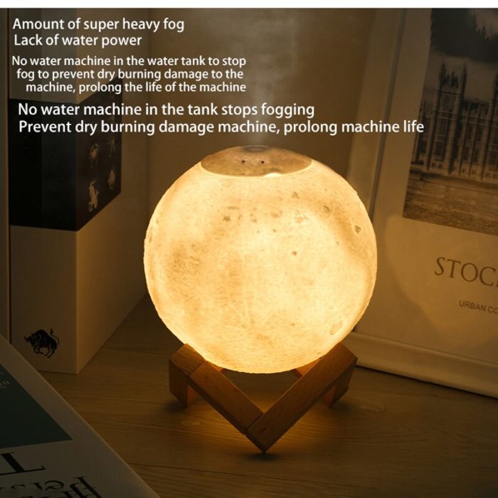 3D Three-dimensional Moon Lamp Humidifier Aroma Diffuser