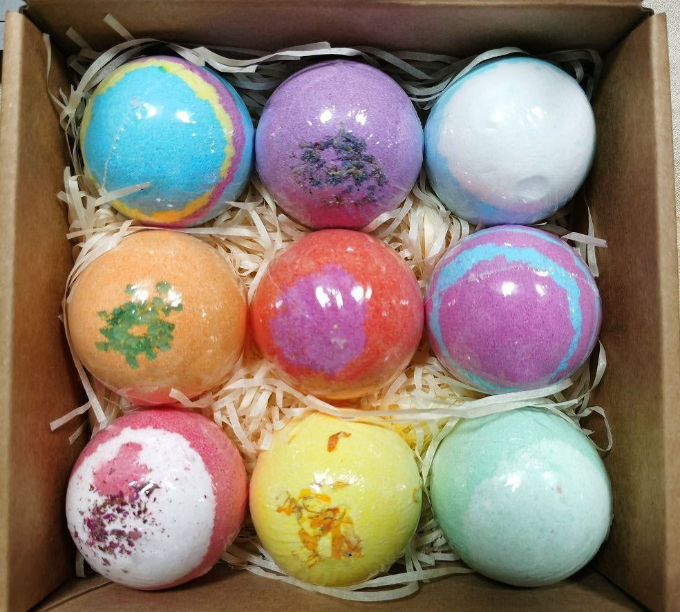 Bath Bombs Set Box Bath Clean Skin Color Bubble Bath Ball Set Box