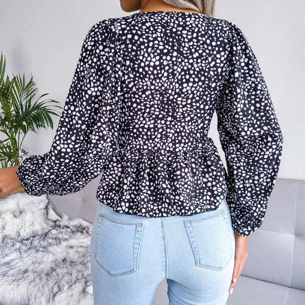 Corset Leopard Print Blouses For Women