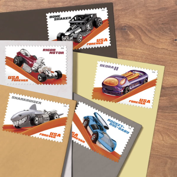 (2018) USPS Hot Wheels Stamps