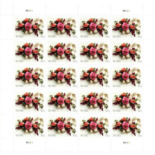 (2020) USPS Garden Corsage Wedding Postage Stamps