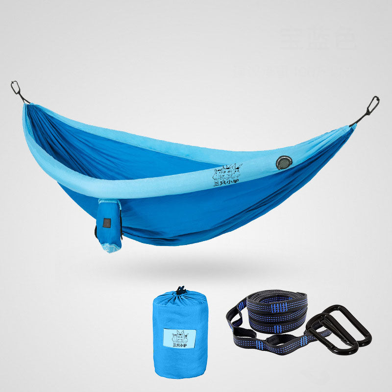 Double Inflatable Hammock Anti-rollover Wild Camping Anti-mosquito Net
