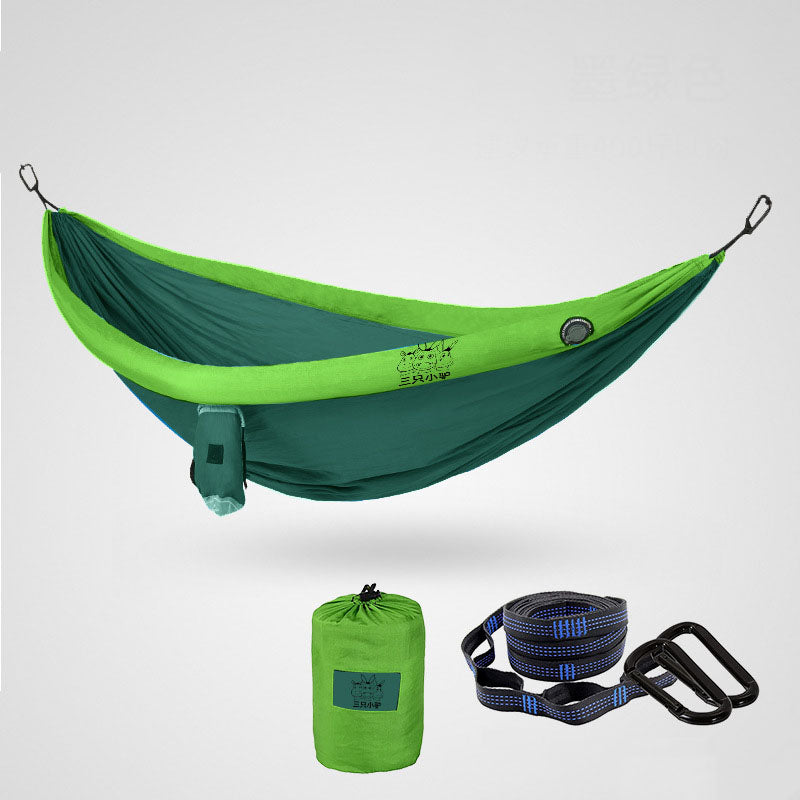 Double Inflatable Hammock Anti-rollover Wild Camping Anti-mosquito Net