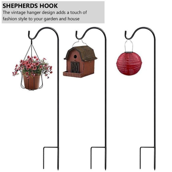 Iron Garden Shepherd Hooks Outdoor Garden Iron Anti-rust Crafts Hook