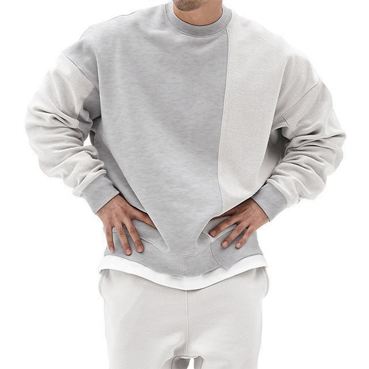 Men's Winter Solid Color Sweatshirt